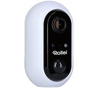 Rollei Telecamera di sicurezza wireless 1080p, telecamera di sorveglianza senza fili con risoluzione Full HD e controllo app. Protetto IP64