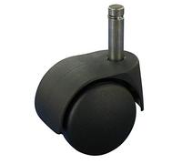 Rollentechnik vom Stein GmbH: Rotelle per sedie industriali, set da 5 pezzi, doppie ruote (Double Wheels), metallo, rigido, 50 mm, 2 pollici