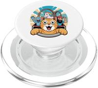 Roller Coaster Cat Unicorn Robot Fun PopSockets PopGrip per MagSafe