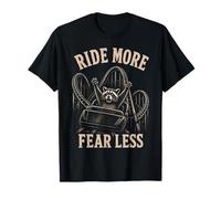 Roller Coaster Funny Ride More Fear Less Maglietta