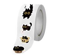 Roller D "Adesivo per gatti | Decali del nero per bottiglia di scrapbooking Carnet in bottiglia | Adesivi decorativi 500 per le buste regalo di giornali creative