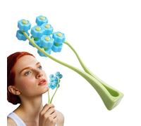 Roller del Massager Face - Massager a rulli | Massager facciale a di Y | 3D Flower Roller | Doppi clip in plastica con rullo facciale davanti | Attrezzatura a doppia faccia a rulli per donne e r