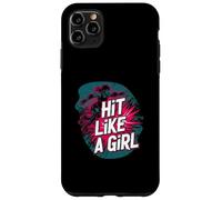 Roller Derby Hit Like A Girl Empowering Skater Design Custodia per iPhone 11 Pro Max