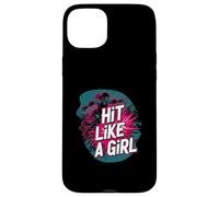 Roller Derby Hit Like A Girl Empowering Skater Design Custodia per iPhone 15 Plus