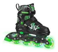 Roller Derby Stryde Youth Adjustable Inline Lighted Wheel Skates Small