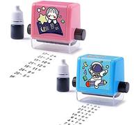 Roller Digital Teaching Stamp,Addition and Subtraction Roller Stamp,Reusable Calculation Math Educational Toy Stamp,Within 100 Teaching Math Practice Questions (Mixed 2pc)
