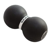 Roller Fitness Infinity Roller, rullo in schiuma a forma di arachidi, grande, 20,3 cm, doppia palla massaggiante, rullo per esercizi (nero, rigido)