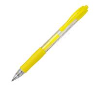 Roller gel a scatto G-2 - punta 0,7mm - giallo neon - Pilot - Conf. da 6 Pezzi