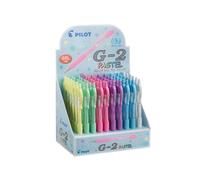 Roller gel scatto G-2 - 0,7 mm - colori assortiti pastel - Pilot - Display 60 pe