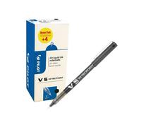 Roller Hi Tecpoint V5 con cappuccio - punta 0,5mm - nero - Pilot - conf. 16 + 4 pezzi