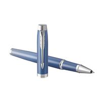 Parker Penna roller IM Writing Rituals – blu rilassante, punta fine, confezione regalo