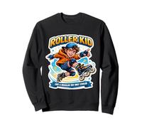 Roller Kid Like A Normal Kid Only Roller Blade, Divertente Felpa
