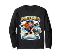 Roller Kid Like A Normal Kid Only Roller Blade, Divertente Maglia a Manica