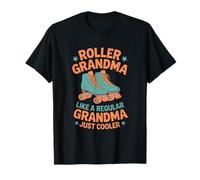 Roller Nonna Divertente Pattinaggio A Rullo Retro Pattinaggio Maglietta