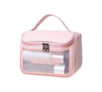 Roller Pack - Borsa per il trucco da donna, trasparente, in PVC, trasparente, per il lavaggio, b, taglia unica