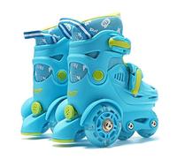 Roller Pads for Girls - a rulli per dimensioni regolabili, comodi cuscinetti unisex | Bambini brillanti per bambini principianti, regalo sportivo per ragazzi apprendimento esterno I