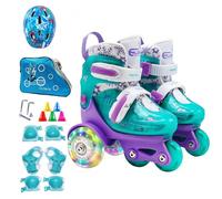 Roller pattini bambini - scarpe giovanili, attrezzatura da pratica | di pattinaggio amichevole per principianti, allenatore di stabilità a tre ruote, adatto per il pattinaggio della palestra