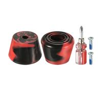 Roller Skate Ferma Dita,1 Coppia 82A Gomma Freno Tappi Blocco,Misto Nero Rosso
