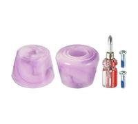 Roller Skate Ferma Dita,1 Coppia 82A Gomma Freno Tappi Blocco,Misto Viola Bianco