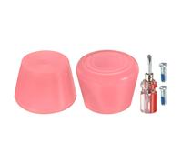Roller Skate Ferma Dita,1 Coppia 82A Gomma Freno Tappi Blocco,Rosa