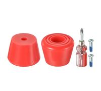 Roller Skate Ferma Dita,1 Coppia 82A Gomma Freno Tappi Blocco,Rosso