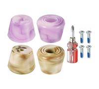 Roller Skate Ferma Dita,2 Coppia 82A Gomma Freno Tappi Blocco,Misto Colore