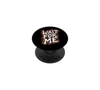 Roller Skating Wait For Me Retro Skateboarding PopSockets PopGrip Adesivo