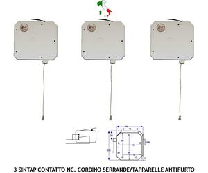 ROLLER SWITCH SINTAP ANTIFURTO TAPPARELLE SERRANDE BREVETTO TRE CONTATTI CORDINO