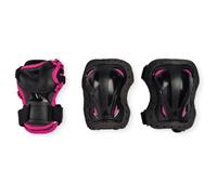 Set di protezioni per bambini Rollerblade Skate Gear Junior nero/rosa (XXS)