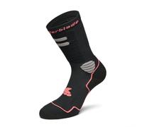 Rollerblade HIGH PERFORMANCE SOCKS, Calzini da pattinaggio in linea per donna, calze sportive unisex per adulti, nero/corallo, S (35-38)