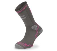 Rollerblade HIGH PERFORMANCE W SOCKS, Calzini da pattinaggio in linea, grigio scuro/rosa, M (39-42), donna