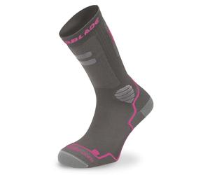 Rollerblade HIGH PERFORMANCE W SOCKS, Calzini da pattinaggio in linea, grigio scuro/rosa, M (39-42), donna