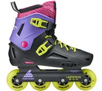 Rollerblade Lightning TRS Pattini In Line Retro Design Nero/Viola/Rosa