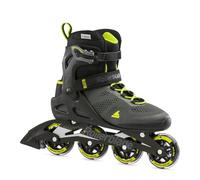 Rollerblade MACROBLADE 80 Pattini in Linea, Pattini in Linea Freestyle e Urban da Uomo con Chiusura con Fibbia, Nero/Lime