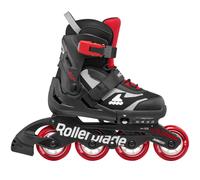 Rollerblade Microblade Bambini Pattini IN Linea Nero/Rosso