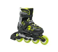 Rollerblade MICROBLADE SL, Pattini in linea Unisex bambino, nero/lime, EU: 33-36.5 (UK 1-4 / US: 2-5)