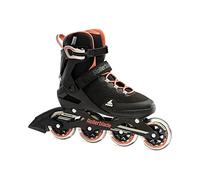 ROLLERBLADE Sirio 84, Pattini in Linea Donna, Nero/Corallo, 24,5