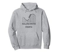 Rollercoaster Fanatic Graphic-Roller Coaster abbigliamento Felpa con Cappuccio