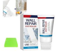 Rollfixt Wall Repair Easy Roller,2024 New Paint Touch up Pen for Walls,Wall Repair Rolling Brush,Rollfixt White Paint for Wall Repair Roller Brush,For DIY Repair Renovation Wall (1pcs)
