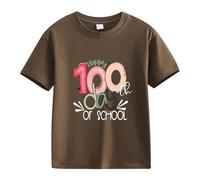 Rolli Black 140 Spring and Autumn New Fashionable Cute Print Comfortable Version of The Girls Stamped T Shirt Shirt Girl Butterfly, caffè, 3-4 Jahre