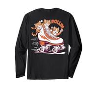 Rollin - Pattini a rotelle in stile retrò, motivo: gatti Maglia a Manica