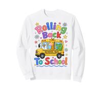Rolling Back To School Cute Animals Bus First Day Felpa