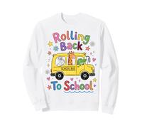 Rolling Back To School Cute Animals Bus First Day Felpa