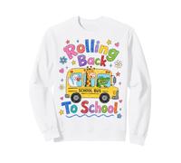 Rolling Back To School Cute Animals Bus First Day Felpa