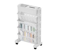 Rolling Bookshelf Organizer - 5 animali - Mobile Libreria con n Carrello di archiviazione versatile per libri scolastici e file di ufficio | Ampio rack multistrato per studenti di camera da letto