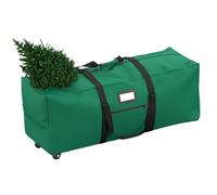Rolling Christmas Tree Storage Bag, Zippered Holiday Organizer Tote, Large Tree Cover with Wheels for Storage, 600D Oxford Cloth Moving Container for Home Garage Travel Packing