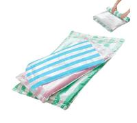 Rolling Compression Bags for Travel, Alming Compression Bags for Travel, No Vacuum Needed Space Saver Luggage Organizer (Blue+Pink+Green *2Pcs)