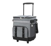 Rolling Cooler Chest, Large Leakproof Ice, 35l Waterproof Liner with Easy Handle, Portable Cooler Box, Outdoor Ice Storage with Sturdy Wheels, Beach Travel for Picnic Fishing Tailgating Road Trip