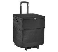 Rolling Cooler, Insulated Wheeled Bag, Portable Cooler Box Cart, Travel Ice Chest, Easy Transport Design for Road Trips, Fishing, Lunch, Picnic, Beach, Camping, Adventure, 37.6x13.78x11.02 inches