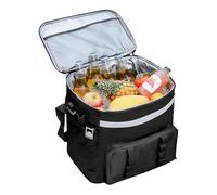 Rolling Cooler - Oxford Cloth EVA 33x28x38cm 35L Large Capacity Durable Waterproof | Leakproof Ice Chest With Handle, Portable Insulated Cooler Bag | For Beach Travel Picnic Fishing Tailgating Road